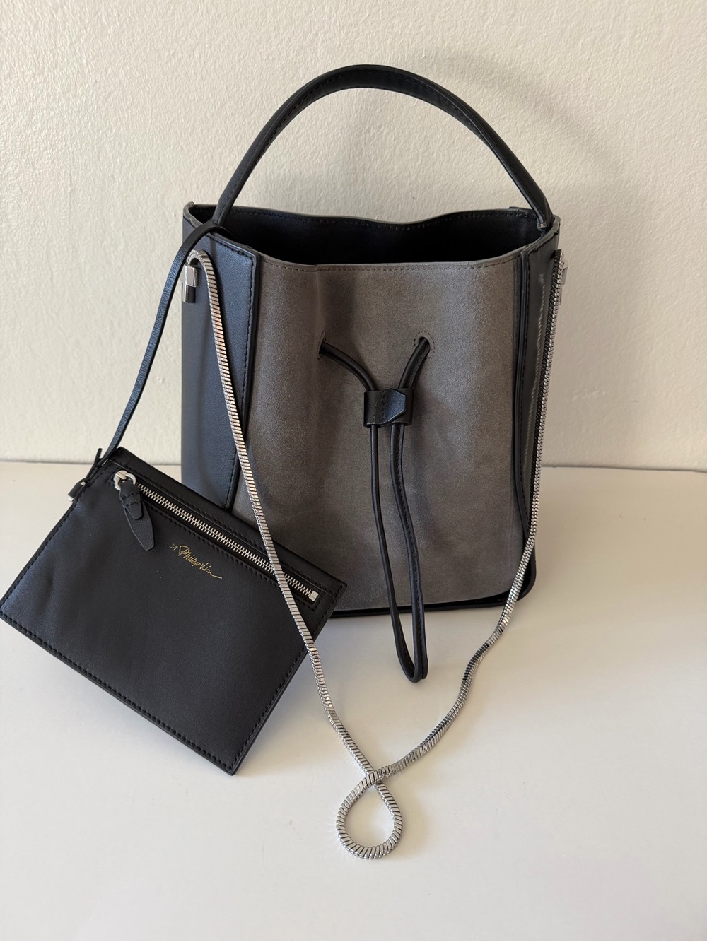 3.1 Phillip Lim Leather Bucket Bag ( price firm)